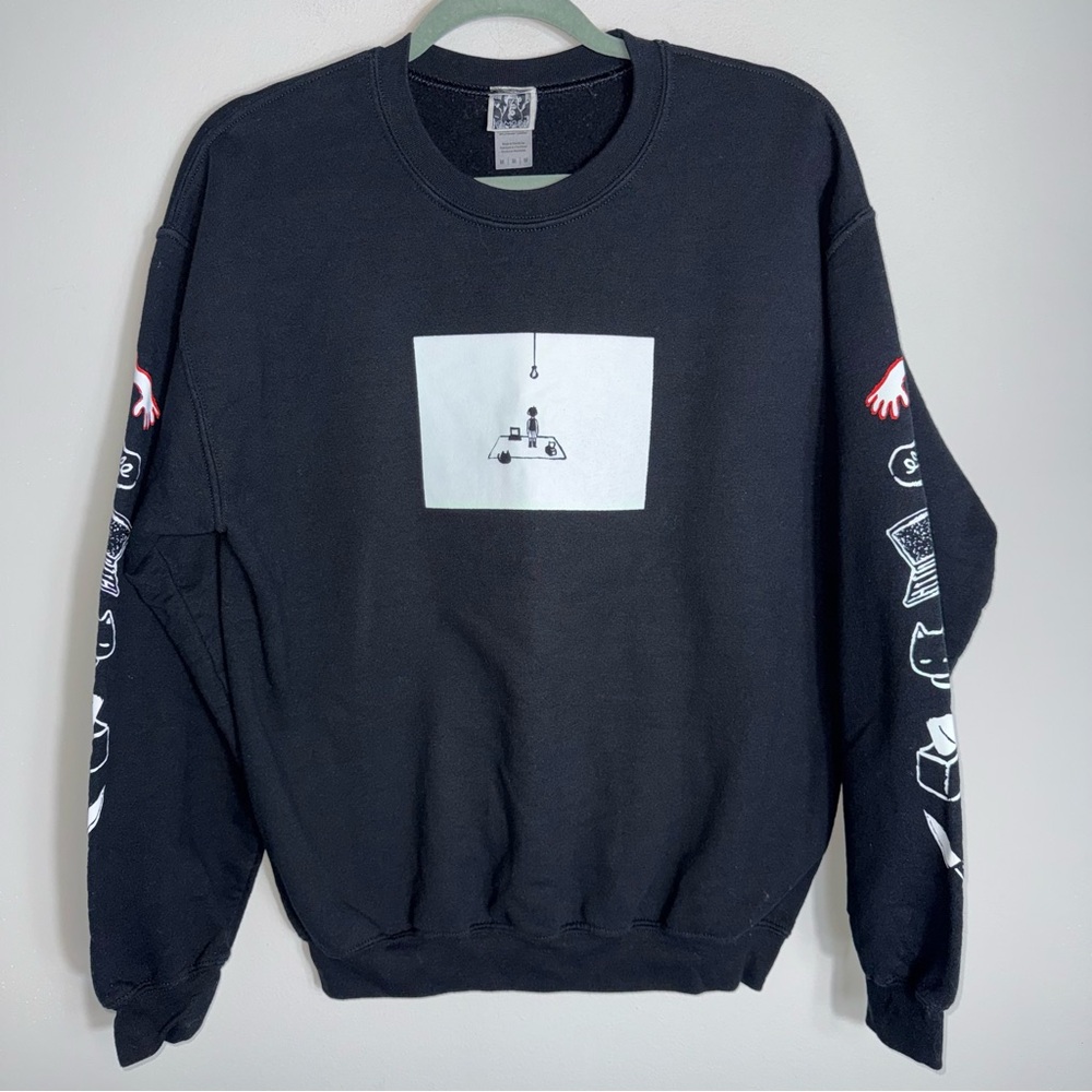 OMOCAT OMORI White Space Pullover Sweatshirt-PS4 Xbox-Manga Anime-Medium